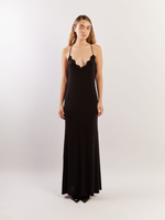 DELICATED EVENING DRESS - BLACK