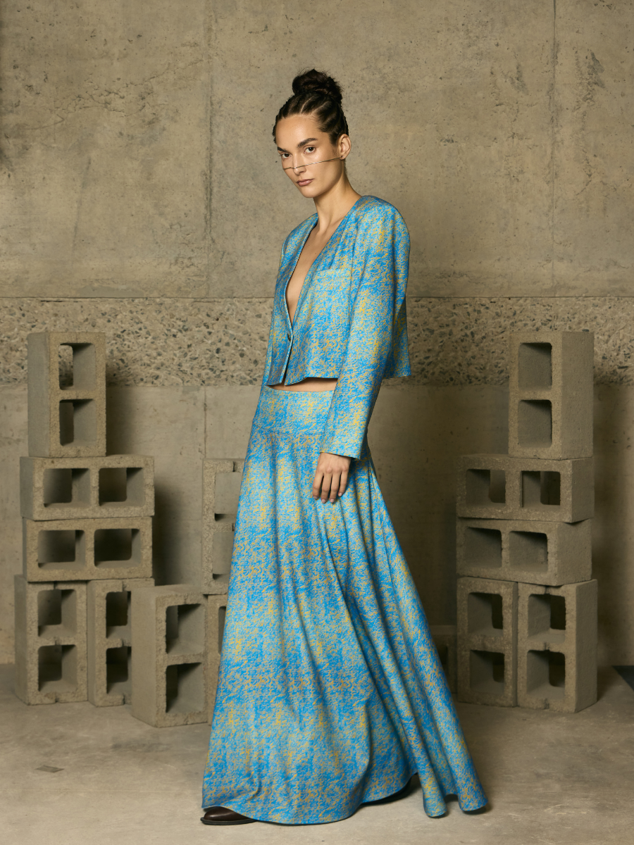 Mini Cropped Blazer - Light