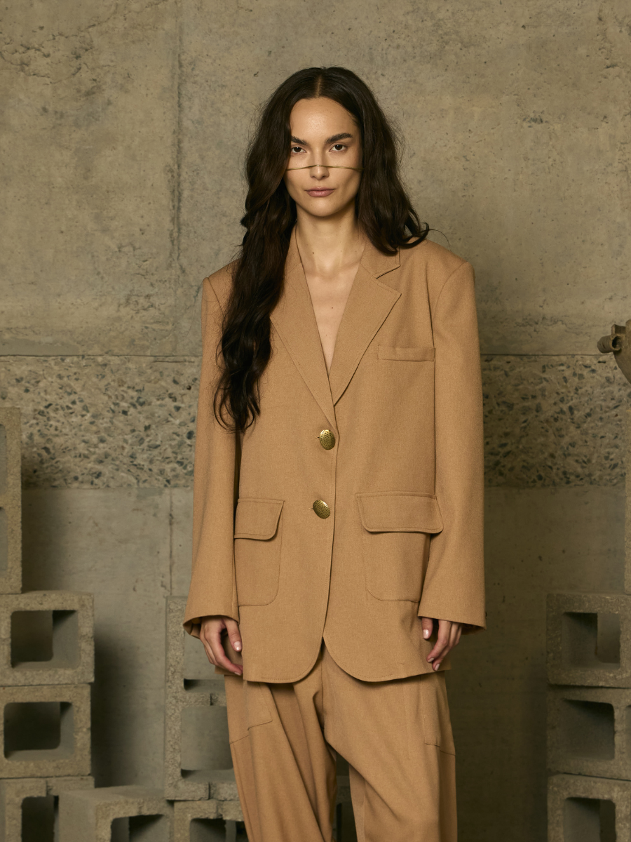 Super Oversized Blazer - Beige
