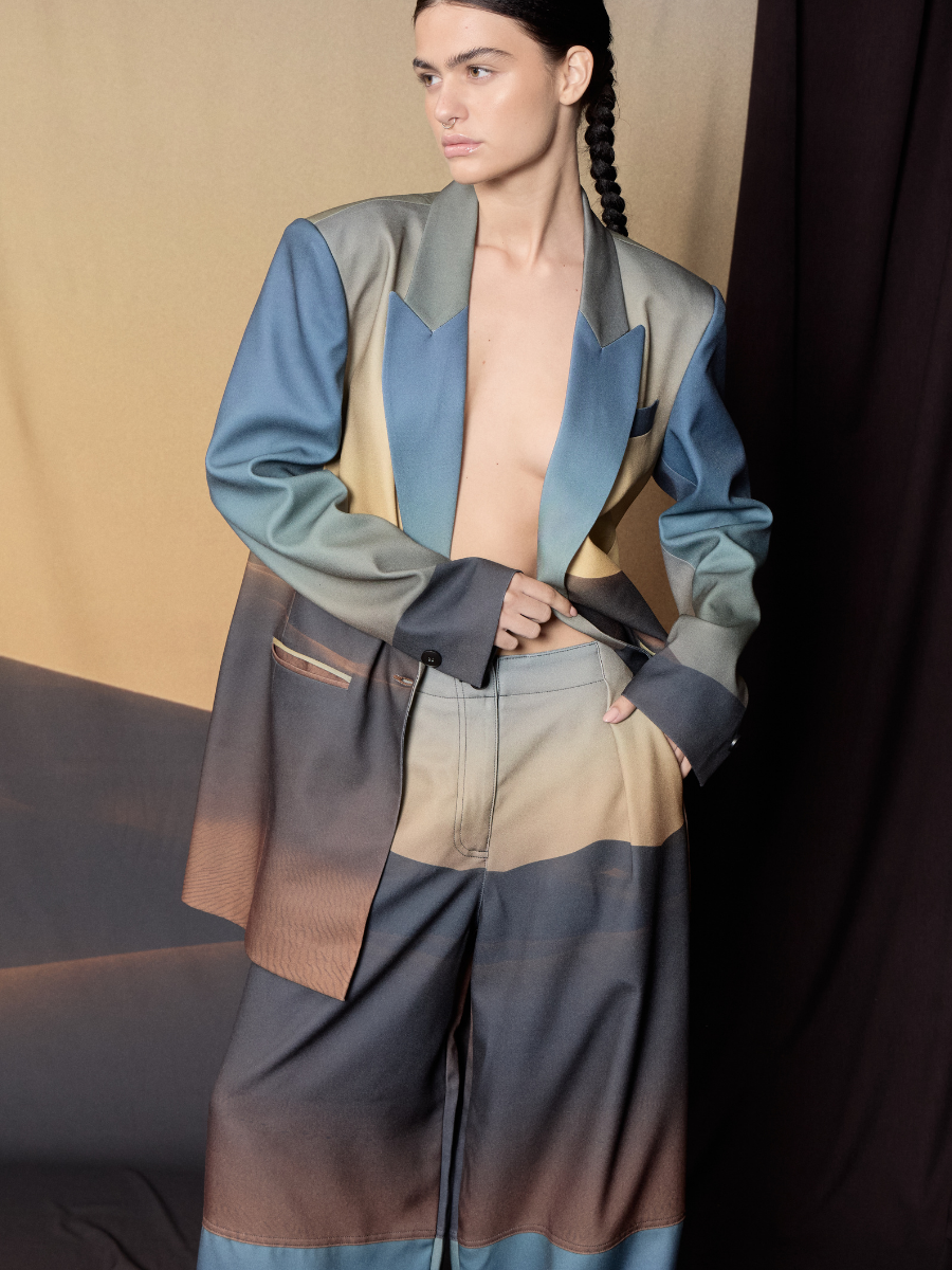 Long Oversized Blazer - Sunset