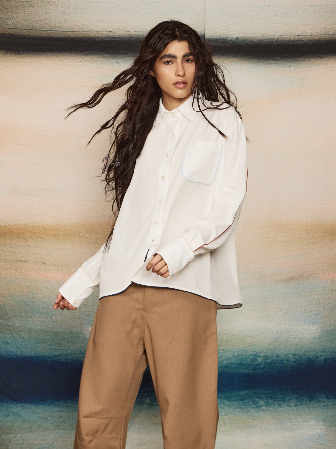 Asymmetrical Blouse - Ivory
