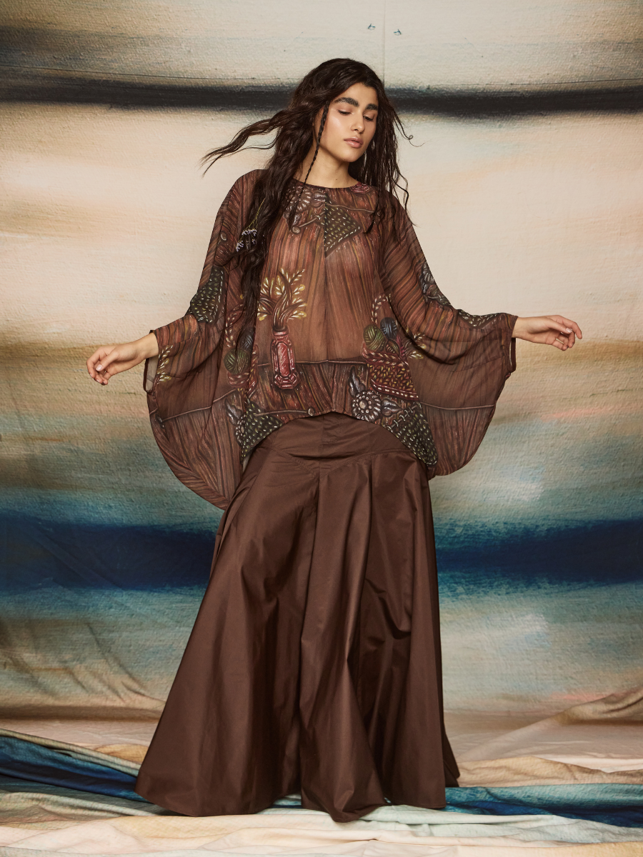 Oversized Blouse - Baskets