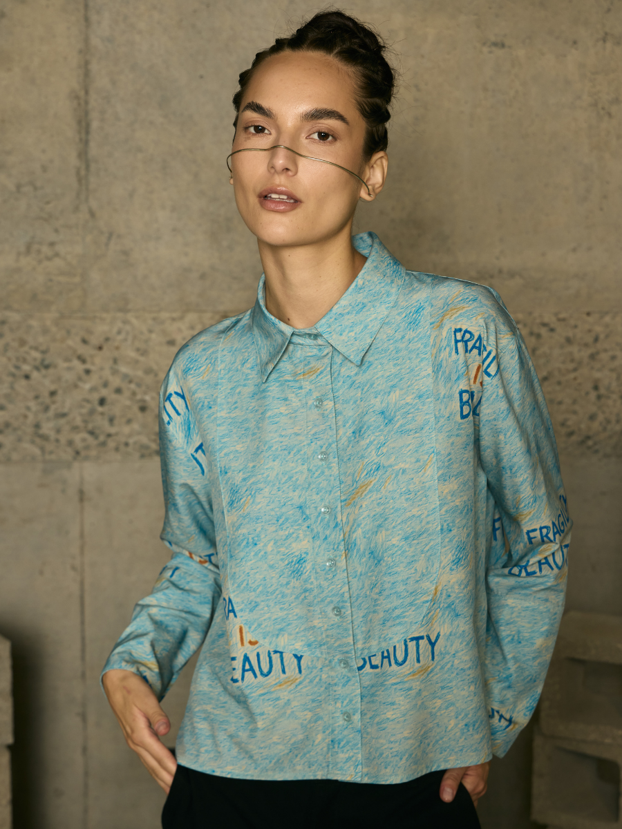 Bib Blouse - Fragility