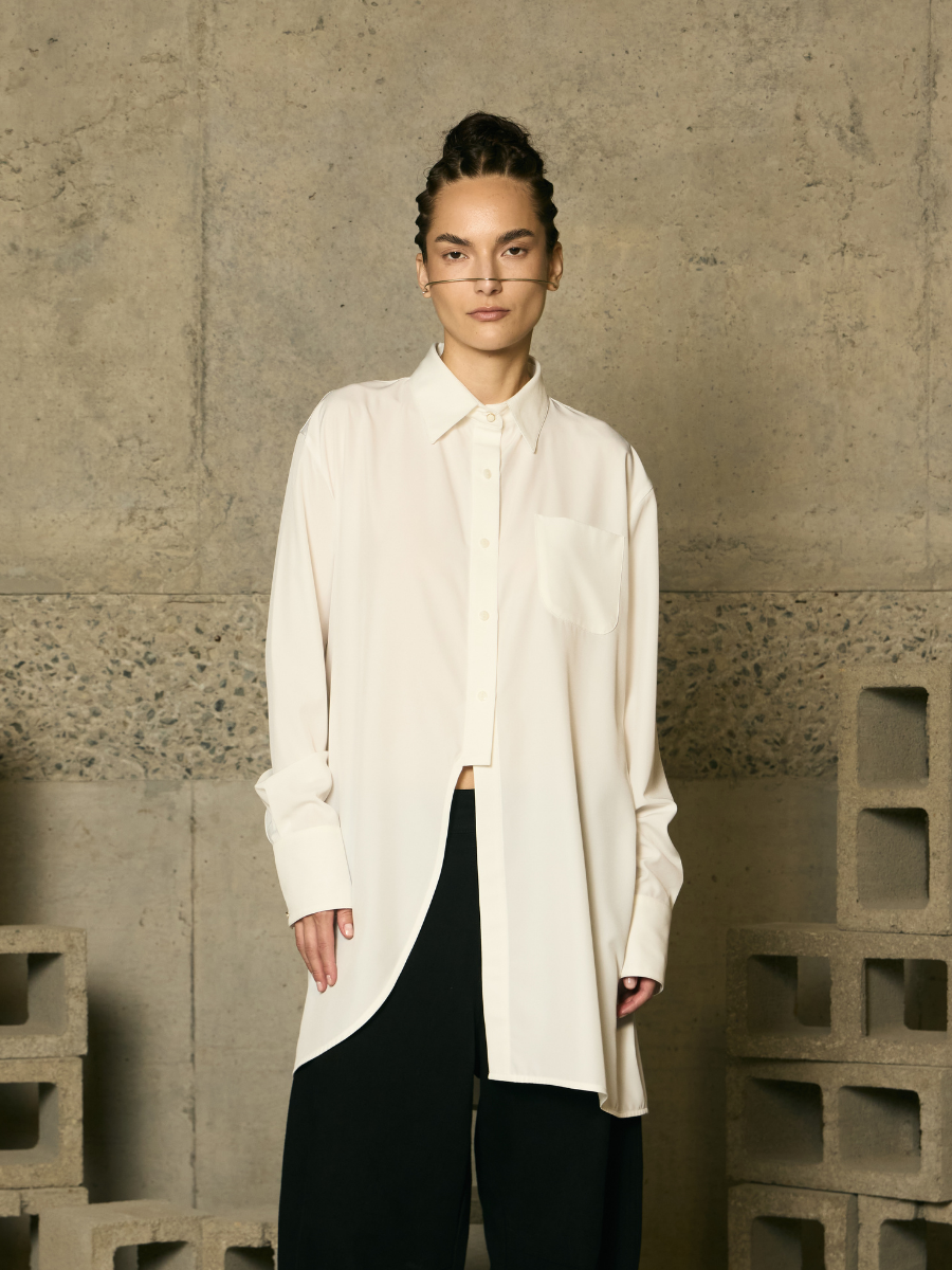 Asymmetric Tunic - Ivory