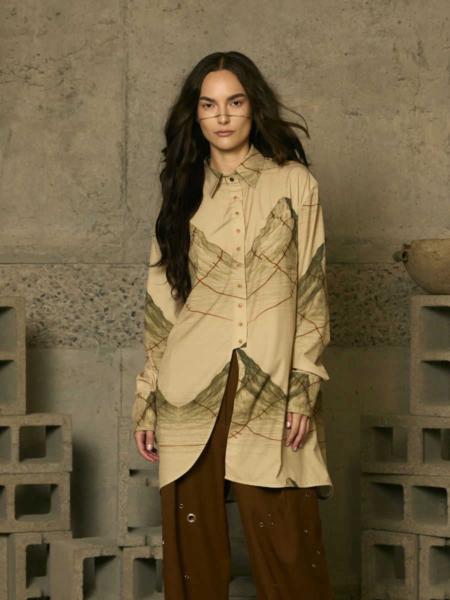 Asymmetric Tunic - Mountains