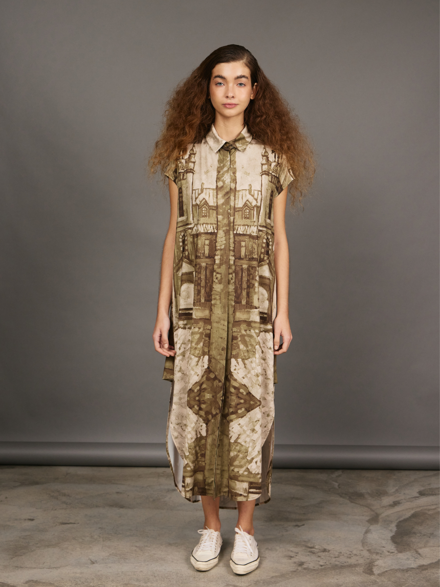 Blouse with Side Patches - The Village