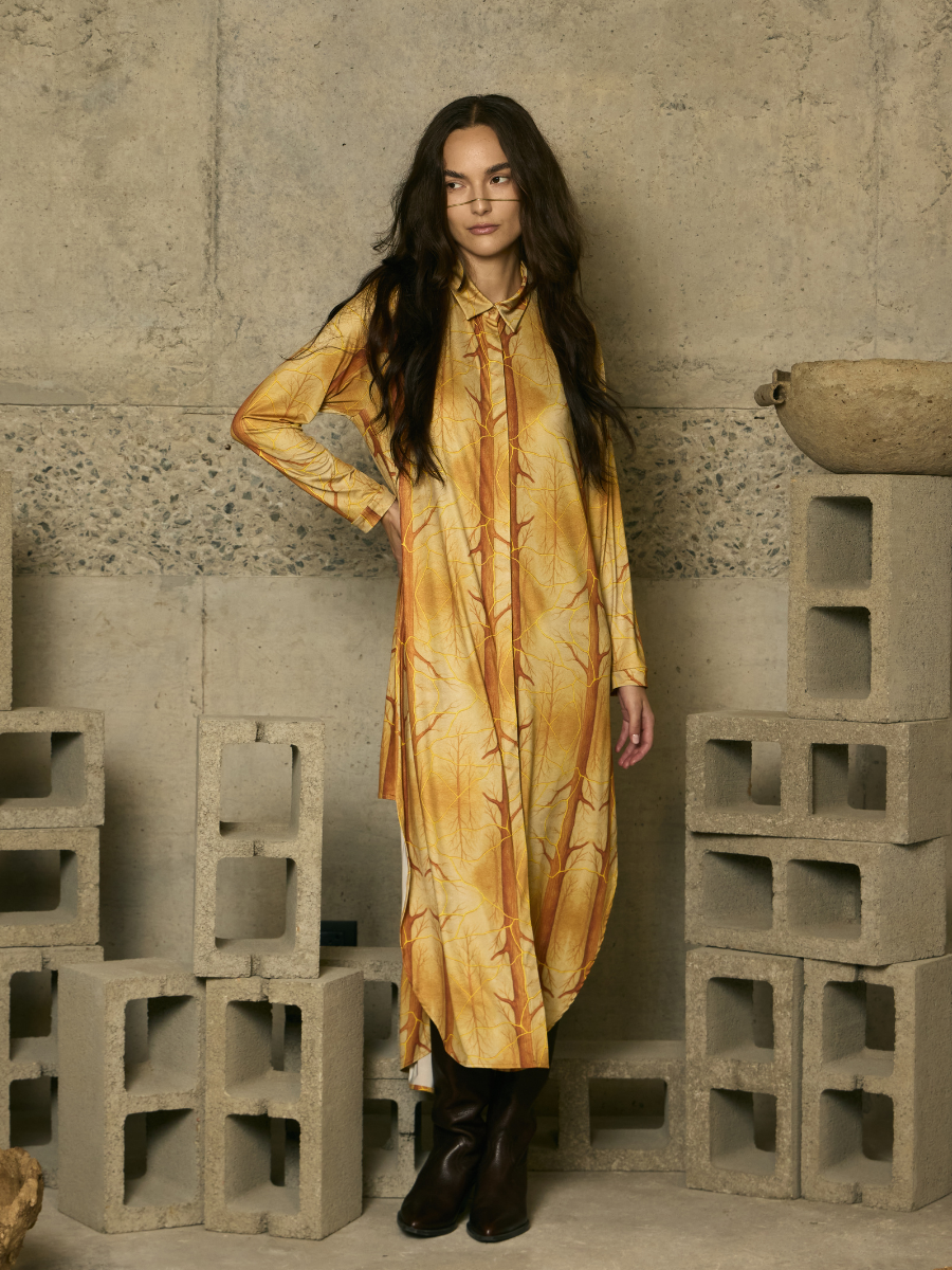 Tunic with Side Patches - Branches