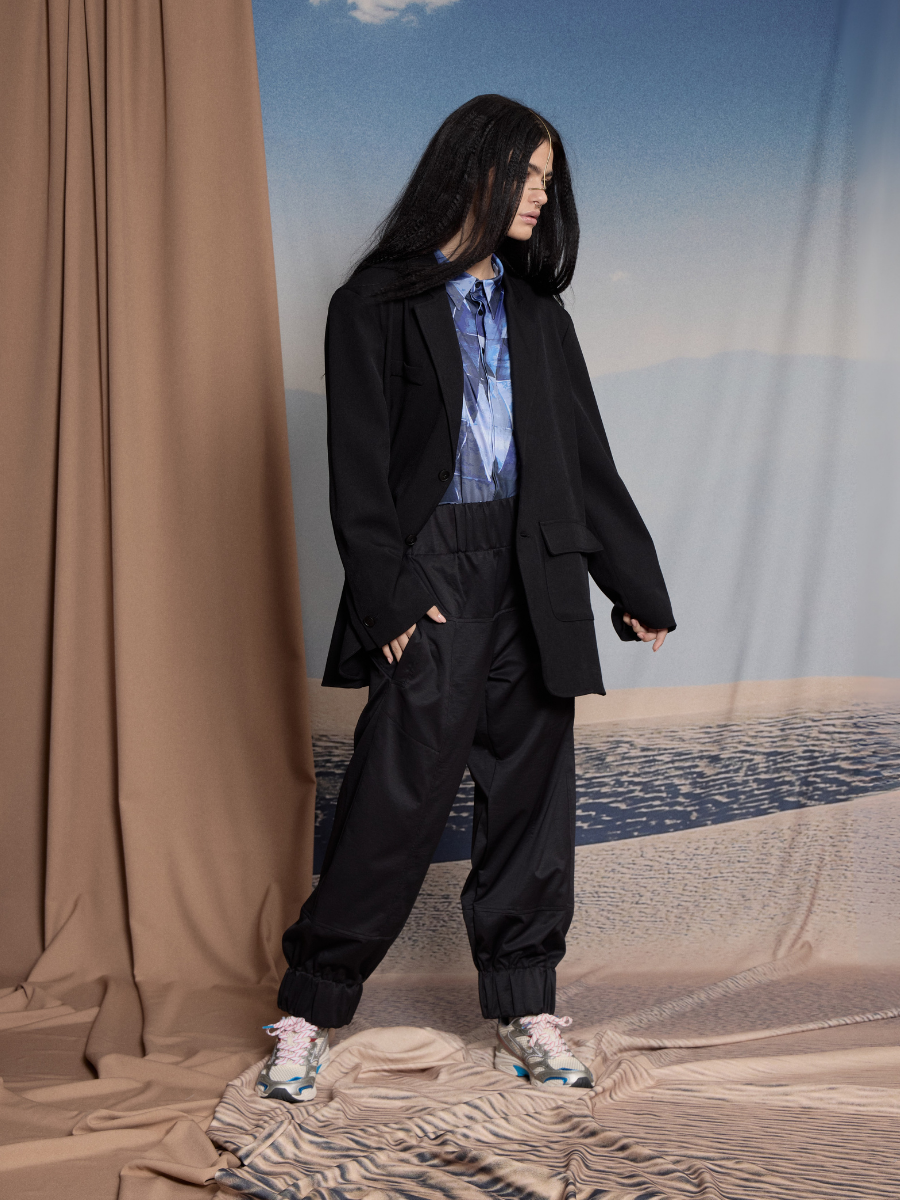 Wide-Band Pants - Black