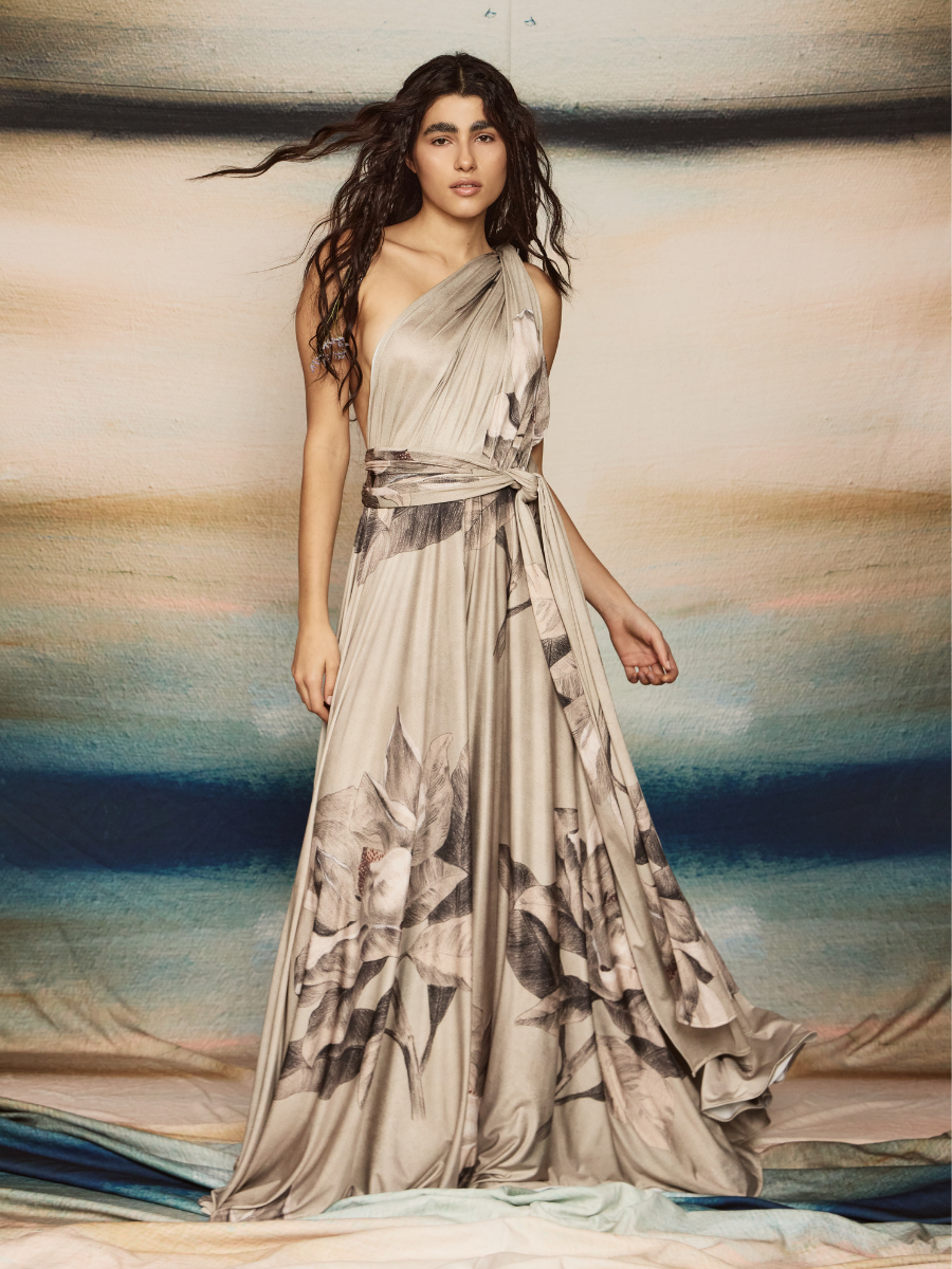Multi-Way Dress - Sand Floral