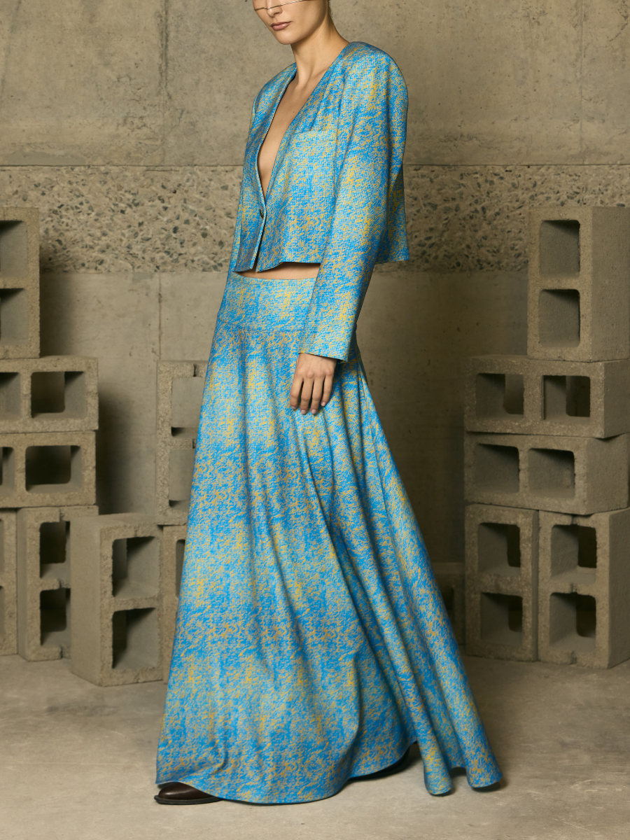 Maxi Skirt with Sash - Light