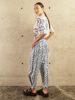 JOGGER PANTS - TRIBAL IN BLUE