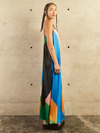 SILK DRESS WITH STRAPS	- FULL COLOR CRAYON